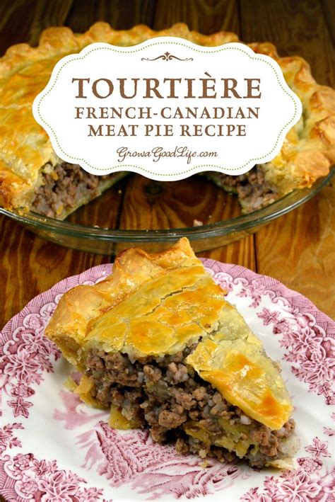 Tourtière also known as pork pie or meat pie is a traditional French