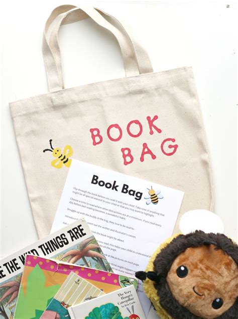 Take Home Book Bag For Preschool Literacy Bags Preschool Books Bookbags