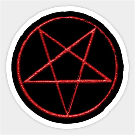 Pentagram in Blood - Bloody Pentagram - Sticker | TeePublic