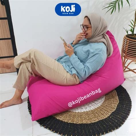 Jual Bean Bag Triangle Dewasa Waterproof Beanbag Termasuk Isi