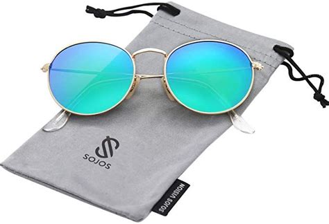 Sojos Small Round Polarized Sunglasses For Women Men Classic Vintage