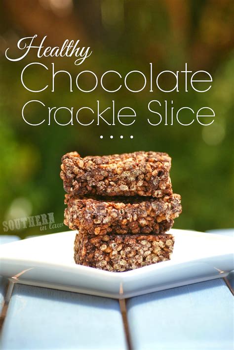 Southern In Law Recipe Healthy Chocolate Crackle Slice