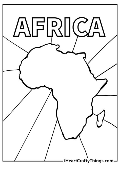 Africa Coloring Pages To Print