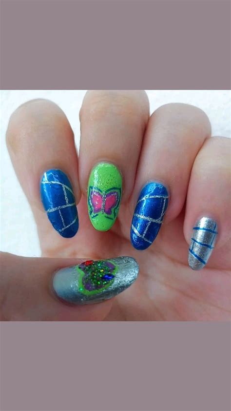 Jojos Bizarre Adventure Nails Jolyne Kujo Nail Art Nails Nail Shapes