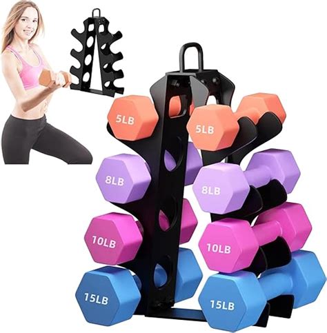 Amazon Bupans Weight Rack For Dumbbells Tiers A Frame Dumbbell