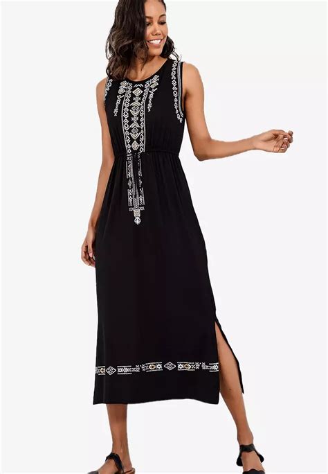 Buy Alacati Sleeveless Slit Midi Dress Online ZALORA Malaysia