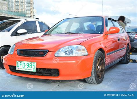 Honda Civic At East Side Collective Car Meet In San Juan Philippines Editorial Stock Image