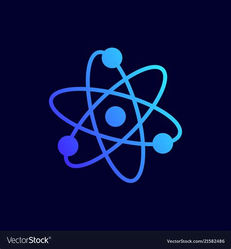 Atom Icon Royalty Free Vector Image Vectorstock