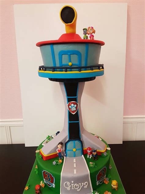 Paw patrol lookout cake paw patrol uitkijktoren taart | Paw patrol cake ...