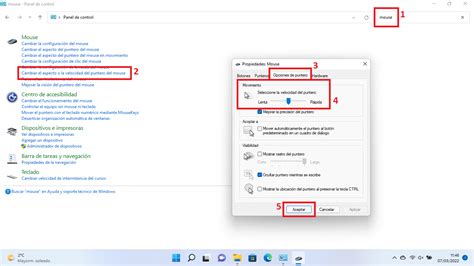 Windows 11 Cómo cambiar la sensibilidad del ratón velocidad