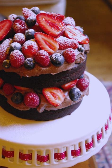 Naked Cake Chocolat Fruits Rouges I Love Cakes