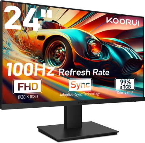 Koorui 24 Inch Fhd 1920 X 1080p Computer Monitor 100hz Va 5ms