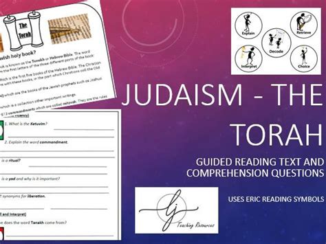 Judaism The Torah Reading Comprehension Text And Questions