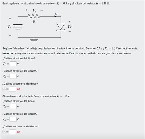 Solved En El Siguiente Circuito El Voltaje De La Fuente Es Chegg