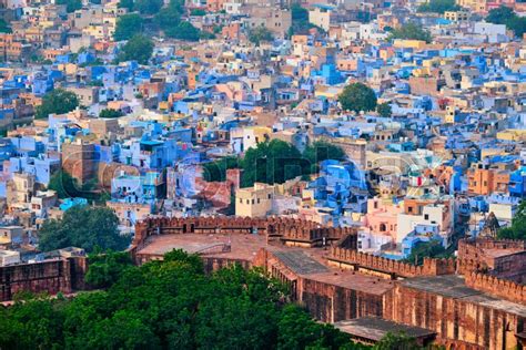 Aerial view of Jodhpur, also known as ... | Stock image | Colourbox