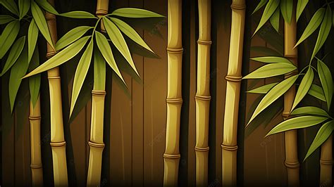 Bamboo Green Cartoon Background, Bamboo, Background, Cartoon Bamboo ...