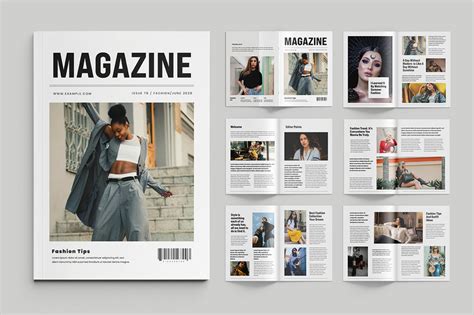 Magazine Layout Template Fashion Magazine Layout Design