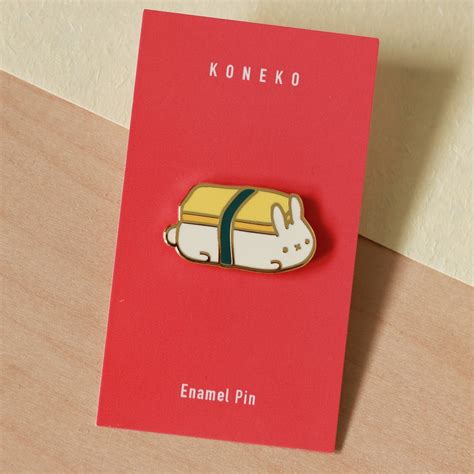 Bunigiri Tamago Nigiri Bunny Enamel Pin Cute Lapel Pin Rabbit Kawaii