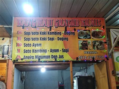 Menu At Sop Sate Bang Haji Guntur Kumis Restaurant Bekasi Regency