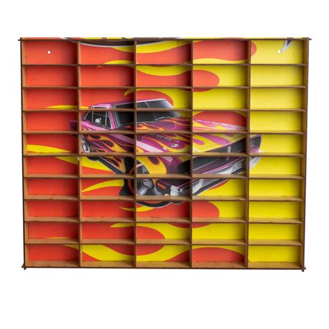 Prateleira De Carrinhos De Miniatura Hot Wheels 50 Lugares Shopee Brasil