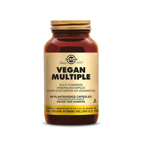 Vegan Multiple Multivitamine Voor Veganisten Solgar Webshop Solgar