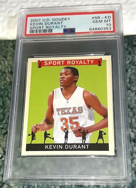 2007 08 UPPER DECK GOUDEY SPORT ROYALTY SR KD KEVIN DURANT RC ROOKIE