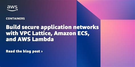 Build Secure Application Networks With Vpc Lattice Amazon Ecs And Aws Lambda Containers