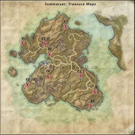 Eso Summerset Treasure Map