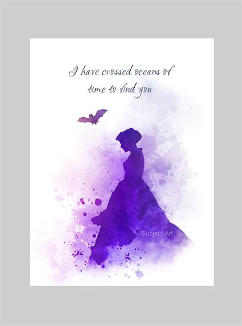 I Have Crossed Oceans Of Time To Find You Art Print Quote Bram Stoker