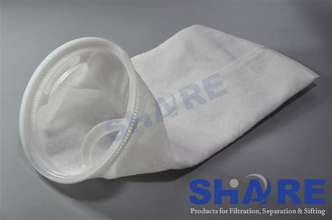 High Flow Rate Needle Felt Liquid Filter Bag For Wastewater Treatment