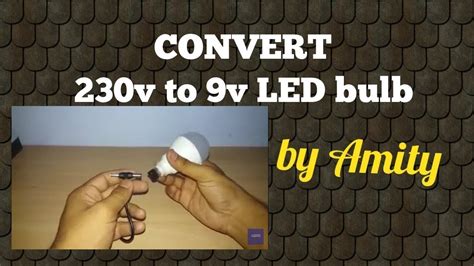 Convert 220v Ac Led Bulb Into 12v Dc Led Bulb Youtube