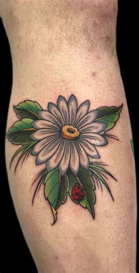 Black eyed susan tattoo color