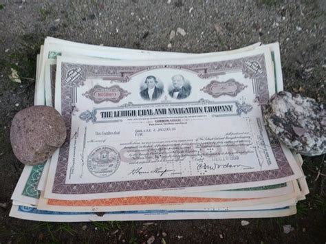 lehigh coal  navagation company stock certificate ebay