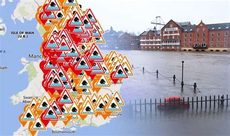 Flood warnings UK: Environment Agency 'danger to life' alerts as rivers ...