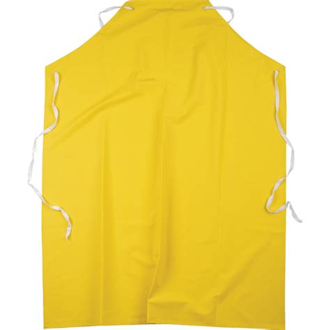 Sal660 Flame Resistant Aprons Polyesterpvc 48 L X 36 W Yellow