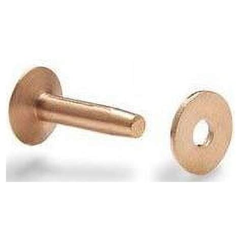 1 Pack Of 50 9 Copper Rivets Burrs Walmart