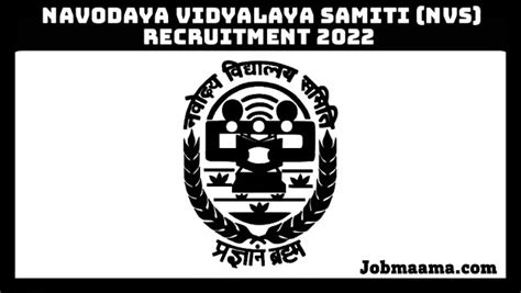 Navodaya Vidyalaya Samiti Nvs Recruitment Apply Online For