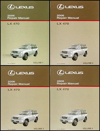 Lexus Lx Repair Shop Manual Original Volume Set