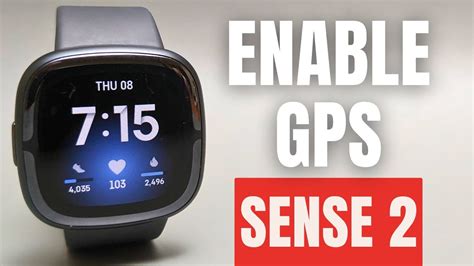 Fitbit Sense 2 How To Enable Gps For Exercises Walking Youtube