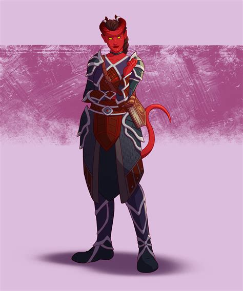 ArtStation - Nireta, Tiefling Warlock