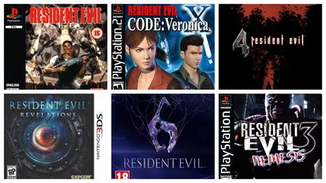 Resident Evil Todas Las Portadas De Resident Evil A Lo Largo De La