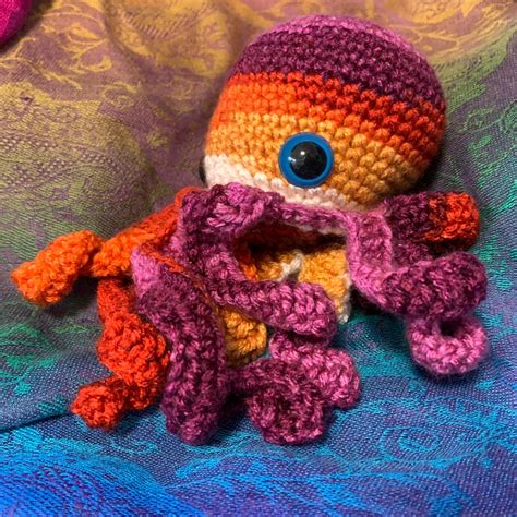 10 Crocheted Kraken Octopus Squid Handmade Stuffed Plushie Toy