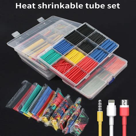 Pcs Thermoresistant Tube Heat Shrink Wrapping Kit Termoretractil