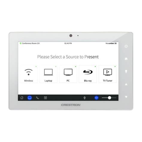 Crestron Tsw 760 B S Touch Screen Black 1514 189