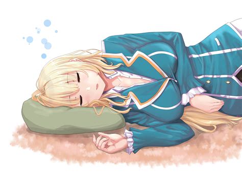 Long Hair Blonde Big Boobs Closed Eyes Anime Anime Girls Kantai Collection Atago