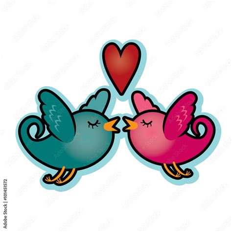 Love Birds Clip Art Pink