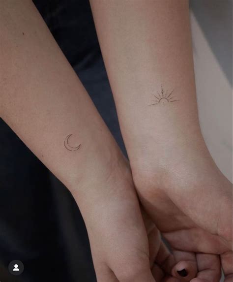 Pin By Anni K On Tattoo 3 4 Sonne Und Mond Maching Tattoos Small