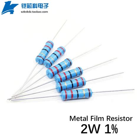 Pcs Metal Film Resistor W Ohm Ohm Ohm M Ohm K Png