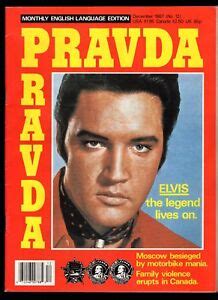 VINTAGE ORIGINAL Ltd Edition Soviet Union Pravda English Edition Elvis ...