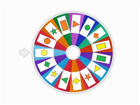 Bingo Con Tres Colores Y Cinco Figuras Random Wheel